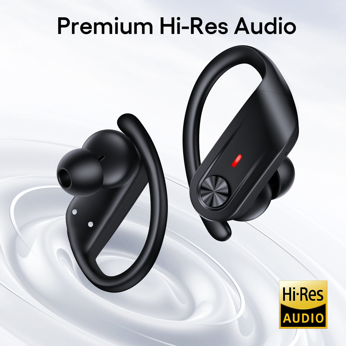 TAGRY Hybrid Active Noise Cancelling Wireless Ear Buds 80 Hrs Playtime Hi-Res Stereo Quality Bluetooth Earbuds with Transparency Mode Headphones Bluetooth Earhooks ANC Earphones for Work