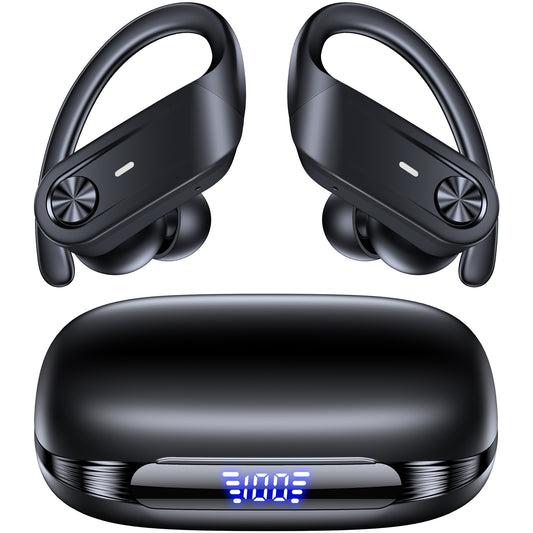 TAGRY Hybrid Active Noise Cancelling Wireless Ear Buds 80 Hrs Playtime Hi-Res Stereo Quality Bluetooth Earbuds with Transparency Mode Headphones Bluetooth Earhooks ANC Earphones for Work