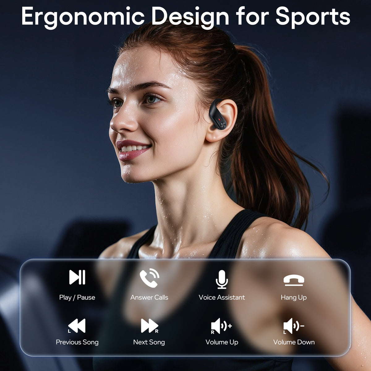 TAGRY Hybrid Active Noise Cancelling Wireless Ear Buds 80 Hrs Playtime Hi-Res Stereo Quality Bluetooth Earbuds with Transparency Mode Headphones Bluetooth Earhooks ANC Earphones for Work