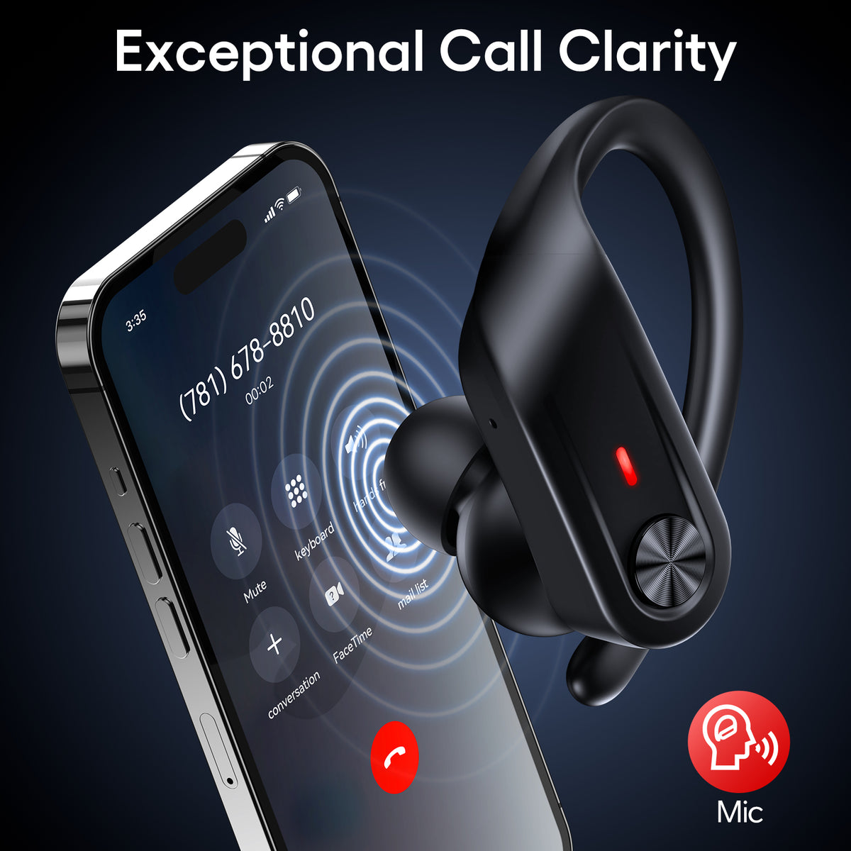 TAGRY Hybrid Active Noise Cancelling Wireless Ear Buds 80 Hrs Playtime Hi-Res Stereo Quality Bluetooth Earbuds with Transparency Mode Headphones Bluetooth Earhooks ANC Earphones for Work